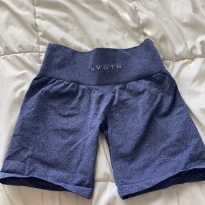small indigo NVGTN pro shorts